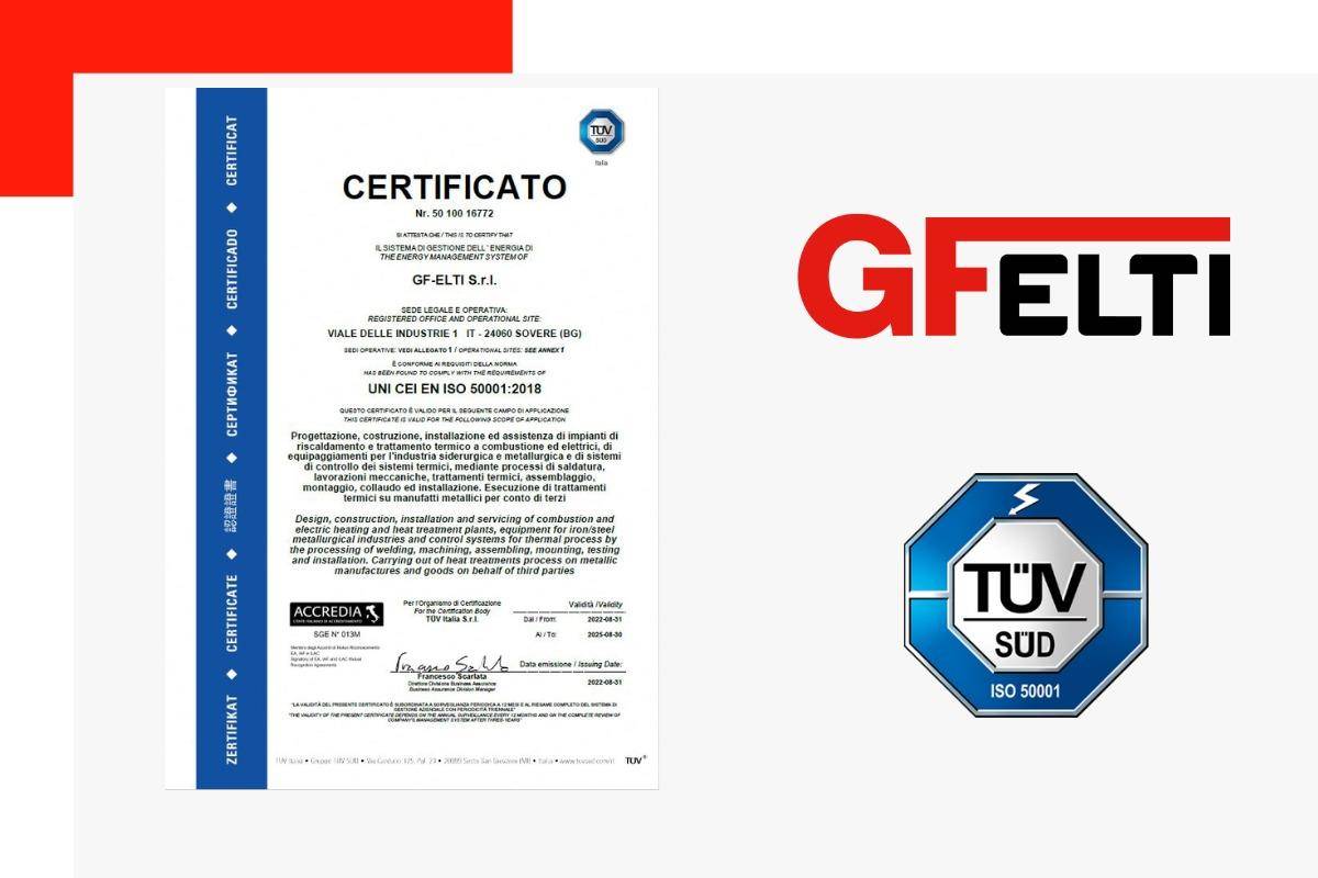 GF-ELTI certificata per l’Efficienza Energetica